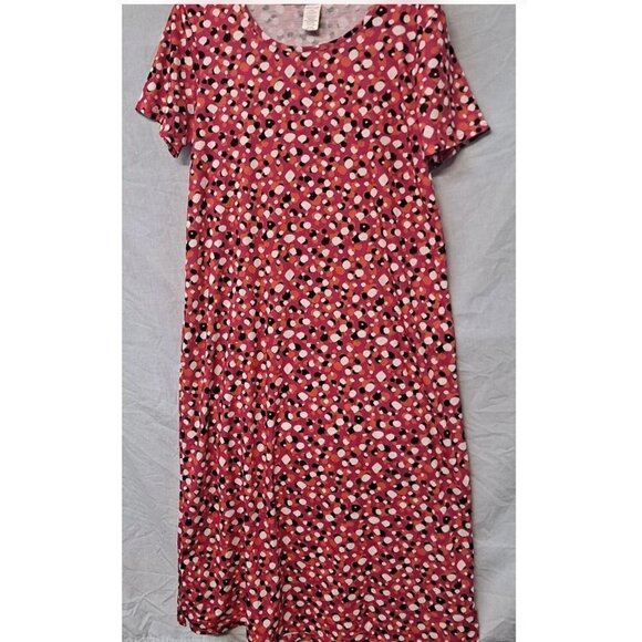 West Loop Size M Long Dress Multi Dot Mix Print Color Sun Dress, New - Picture 5 of 6